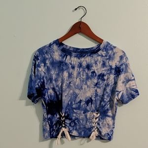 Tie die crop top